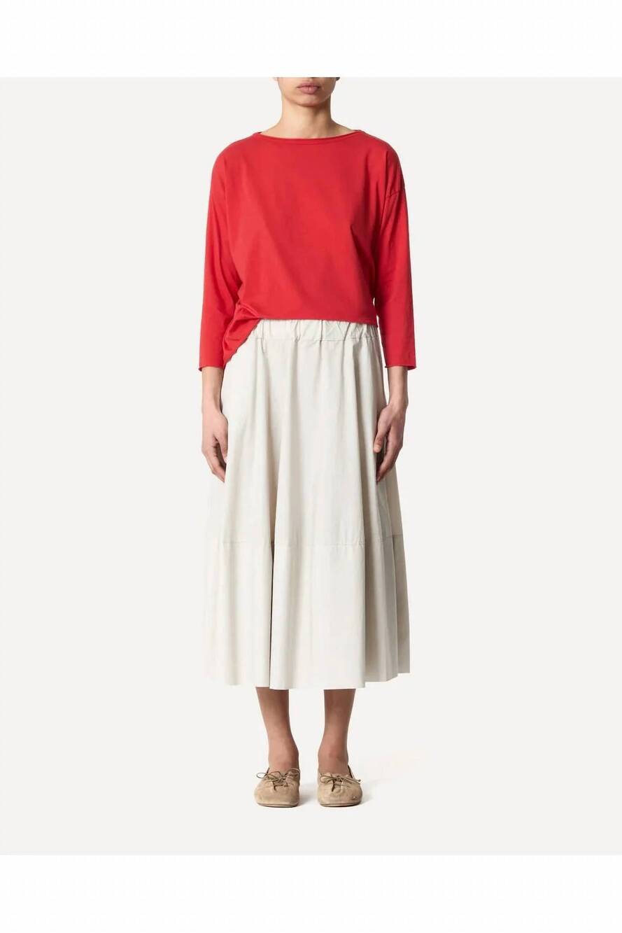 NEW LABO.ART gonna gea skirt in white